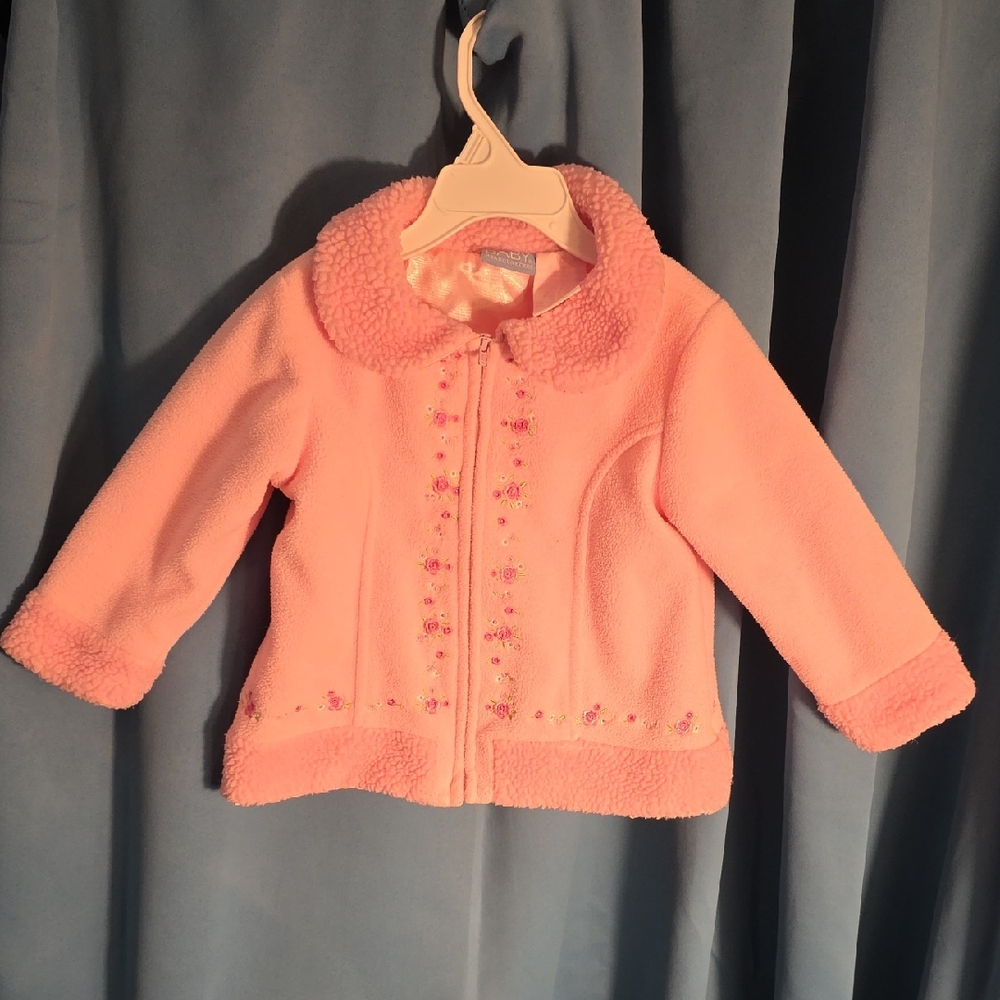 Charming Pink Kids Fleece Jacket
